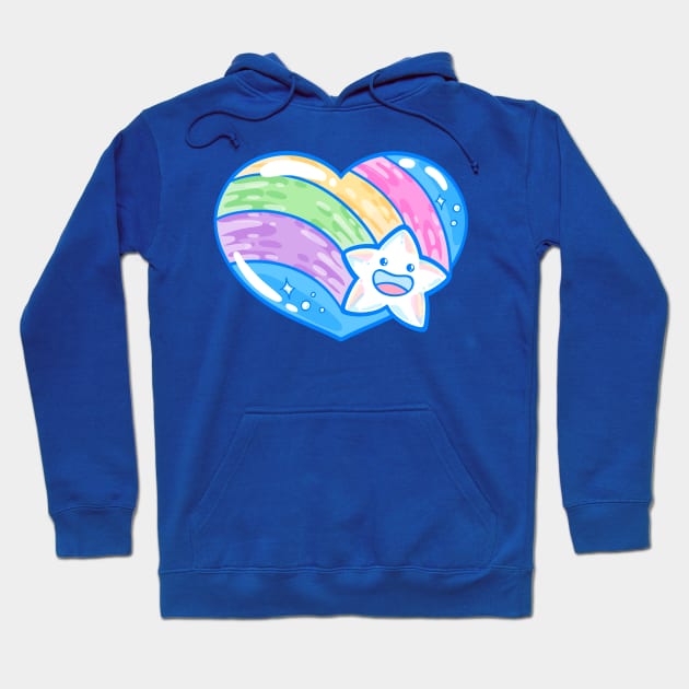 Kawaii Rainbow Shooting Star Hoodie by Mr-Mooneyes